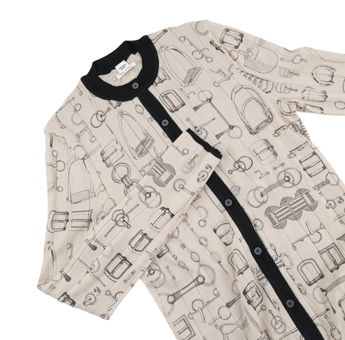 Hermès "Cahier du Colporteur" buttoned cardigan