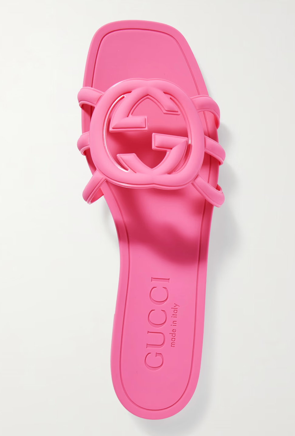 Rubber Interlocking G slide sandal