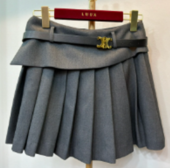 Celine Pleated Mini Skirt