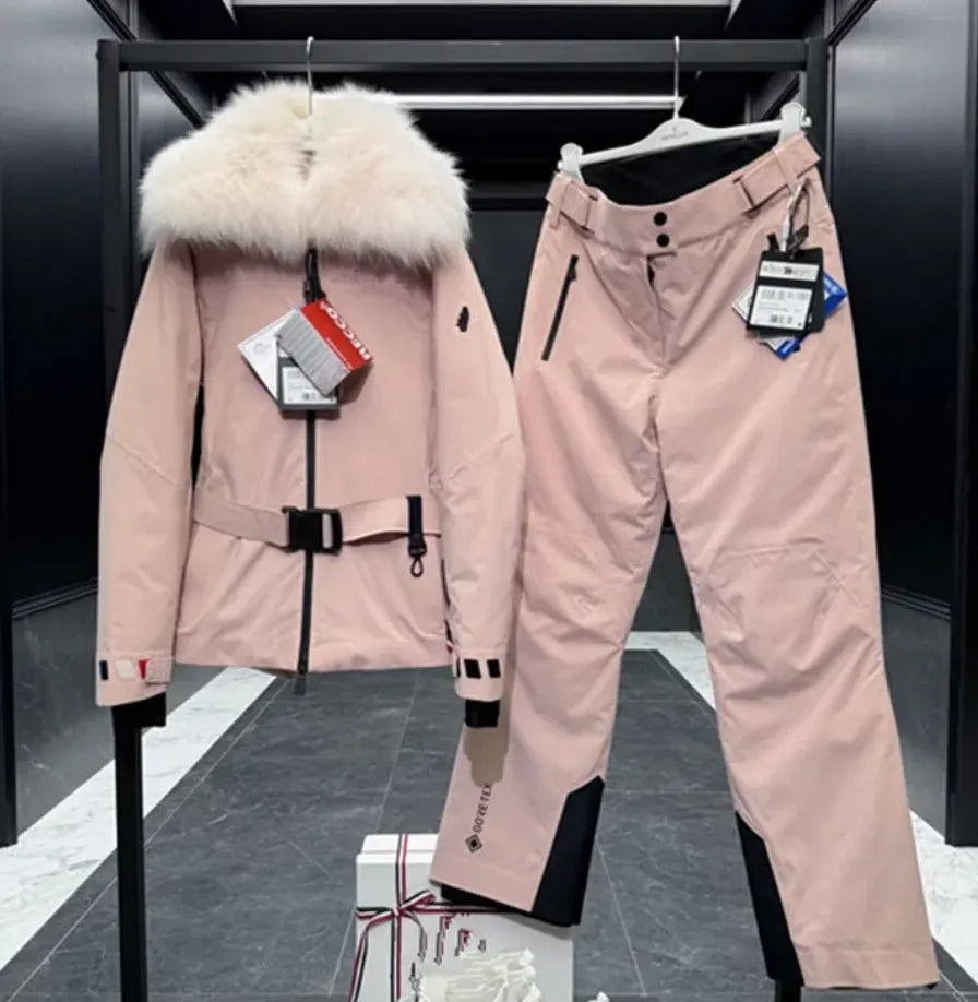 Moncler Grenoble Ski Suits Set (Pink)