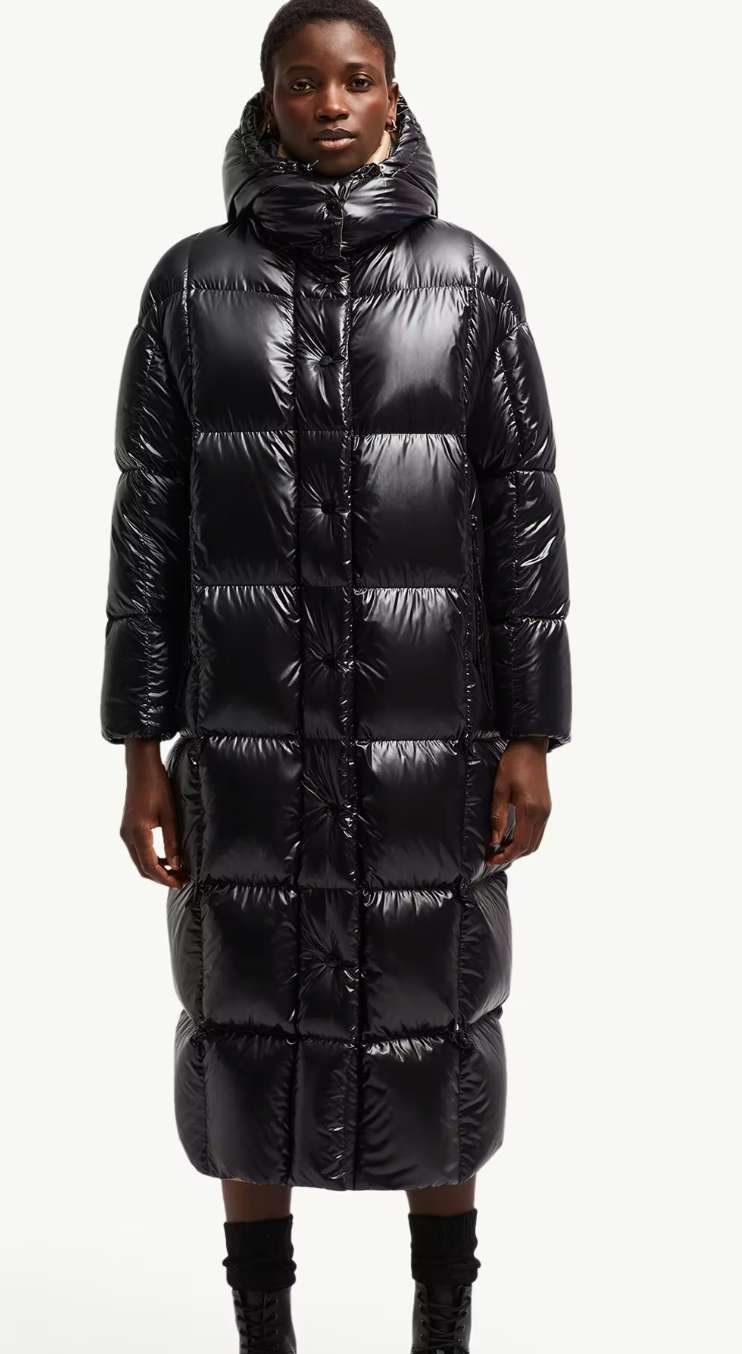 Parnaiba Hooded Long Down Jacket