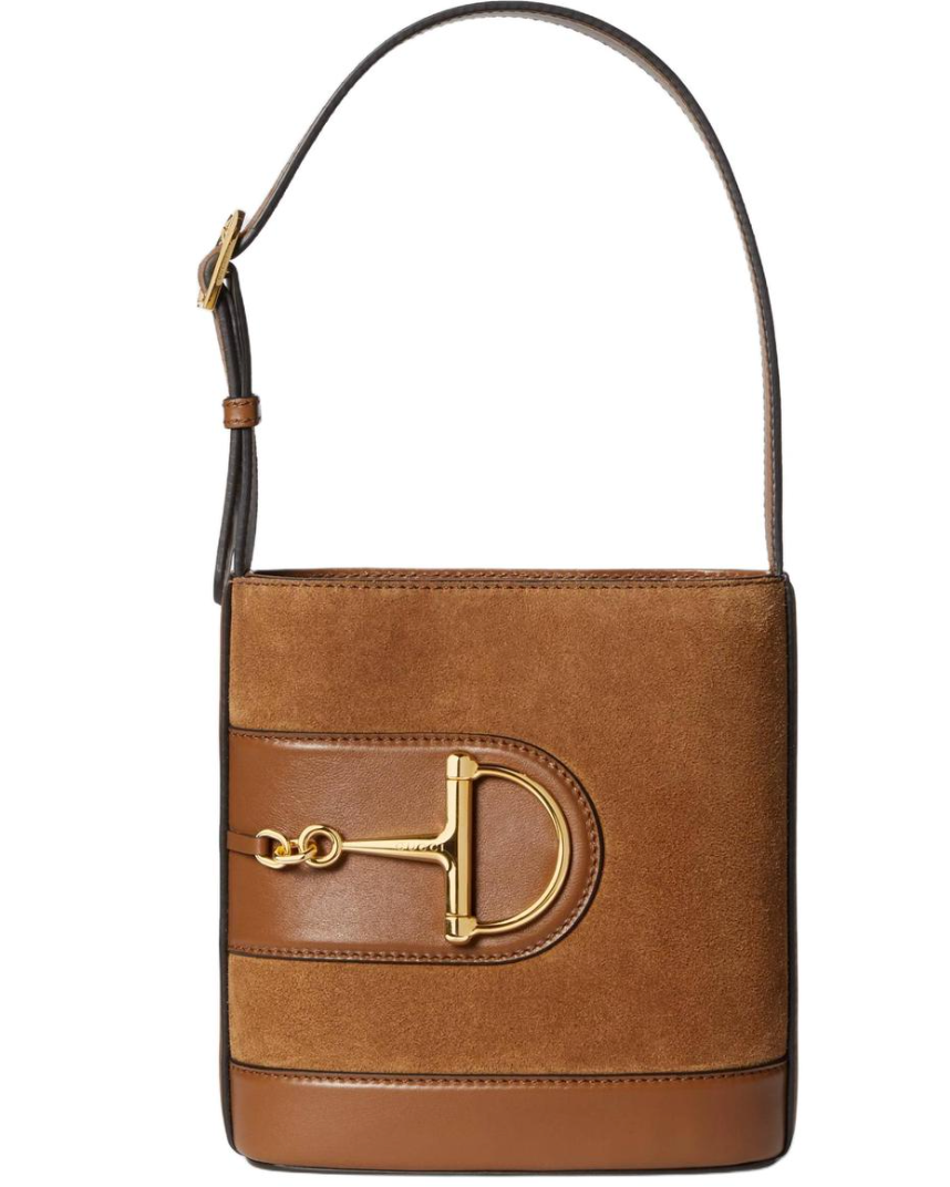 GG 73 Small leather bucket bag