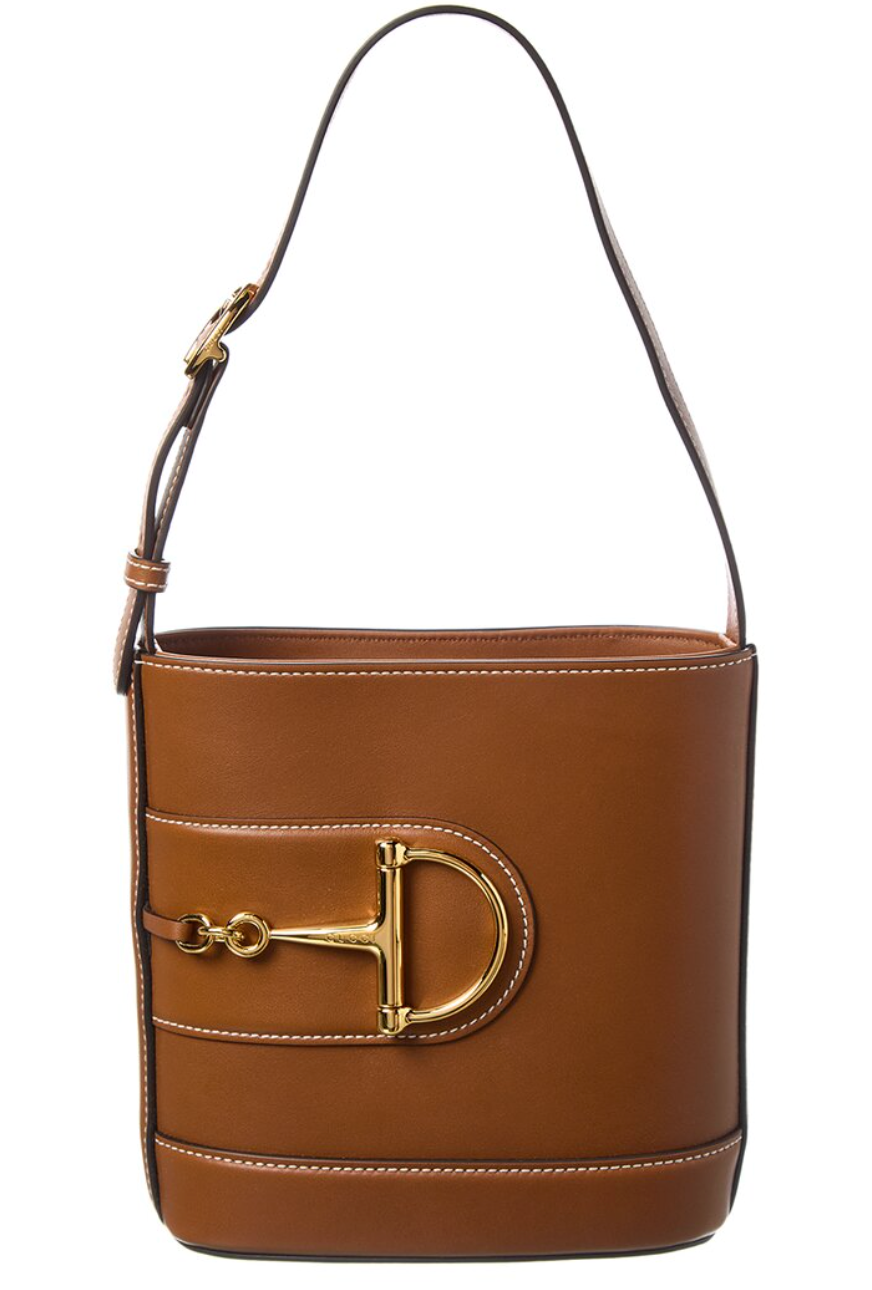 GG 73 Small leather bucket bag