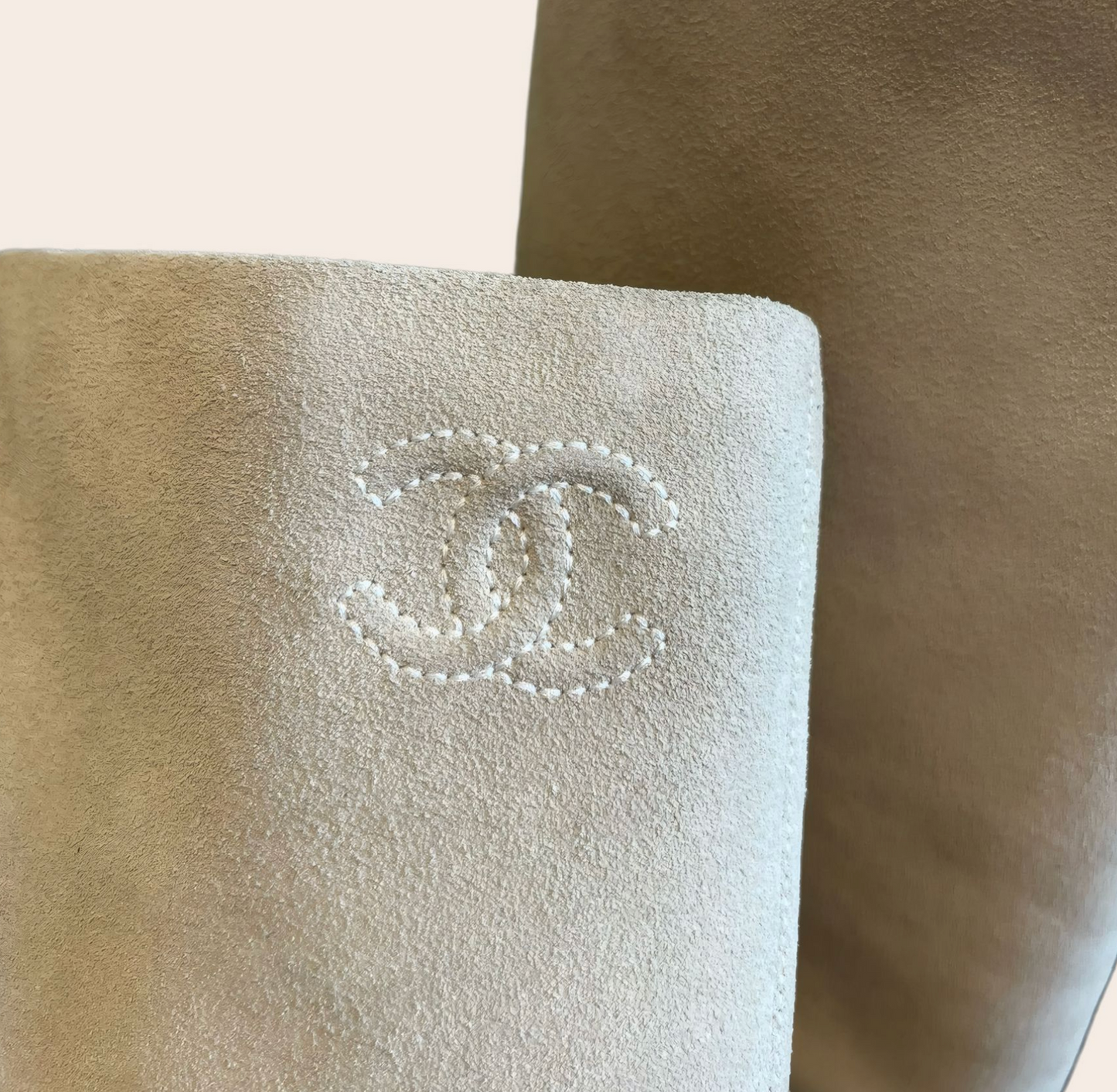 Chanel suede high boots