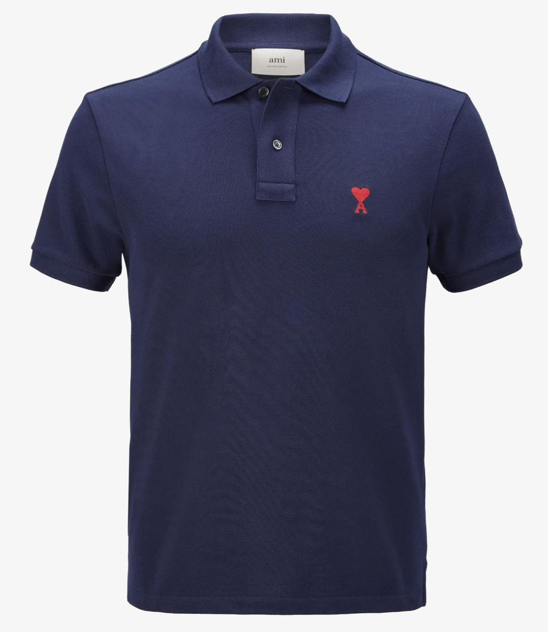 Ami Classic Polo Shirt Red Logo