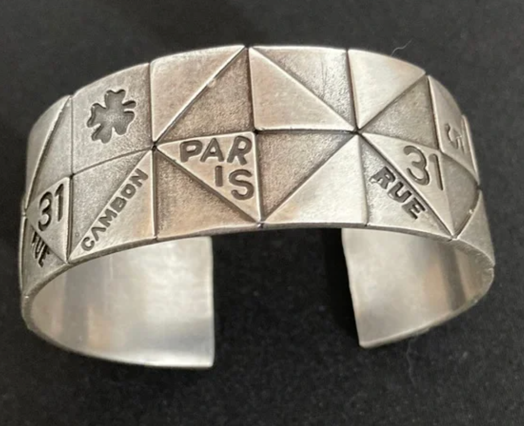 Chanel geometric cuff bracelet