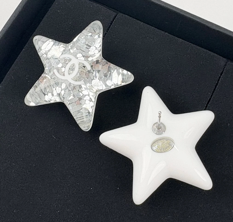 Chanel 25C Star-Shaped Stud Earrings