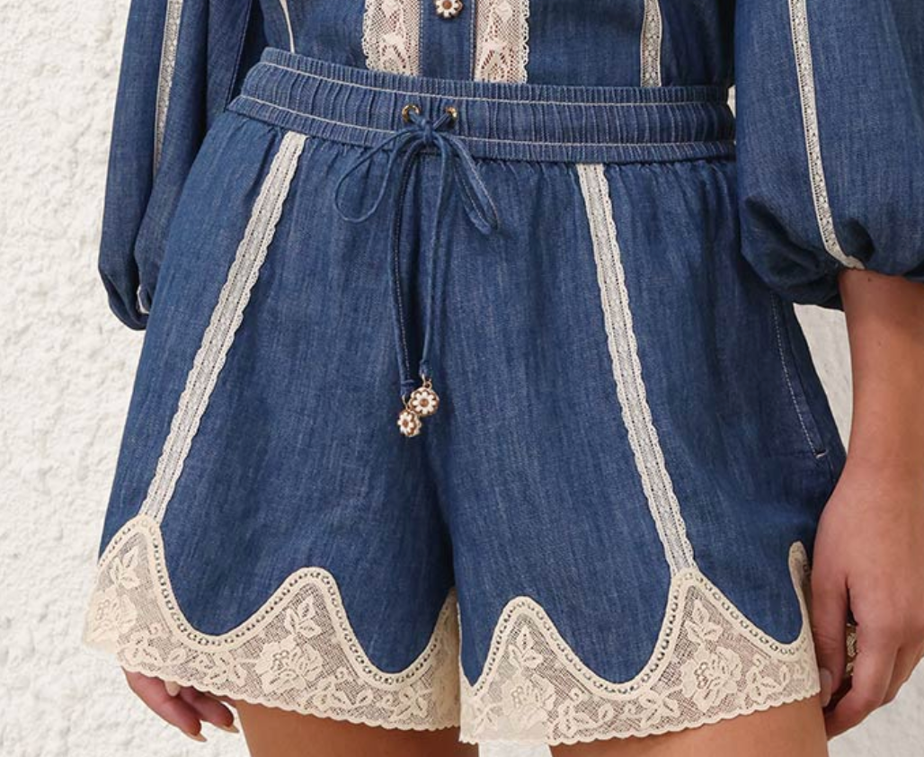 ZIMMERMANN Awaken Denim Short