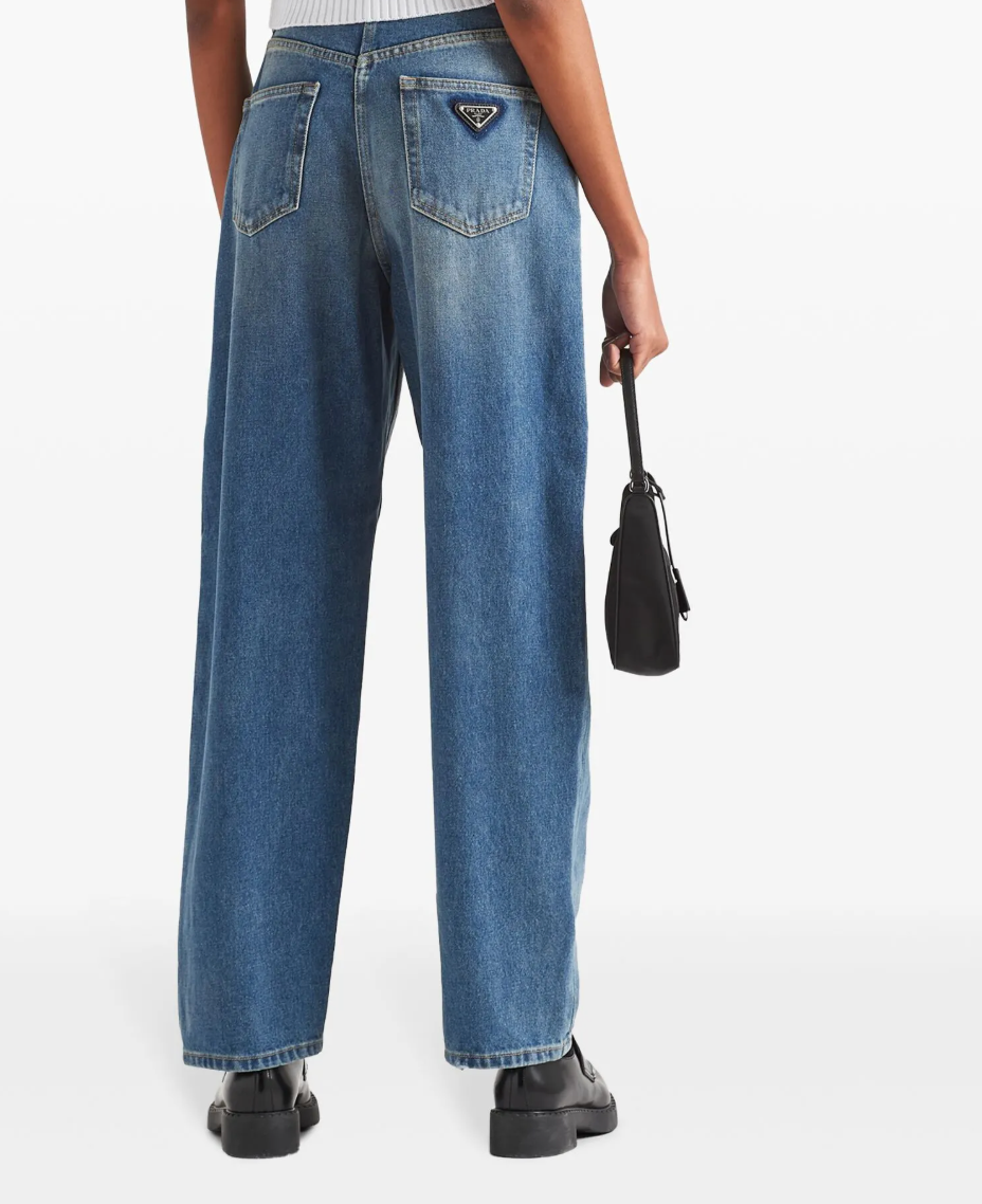 Prada high-rise straight-leg jeans