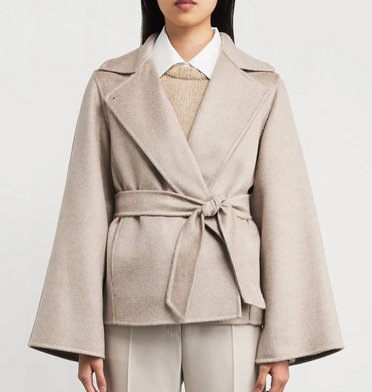 Max Mara Cashmere Wrap Short Coat