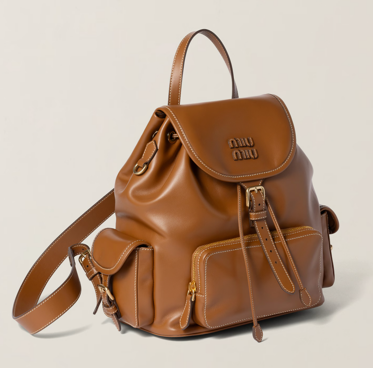 Miu Miu Large Leather Backpack