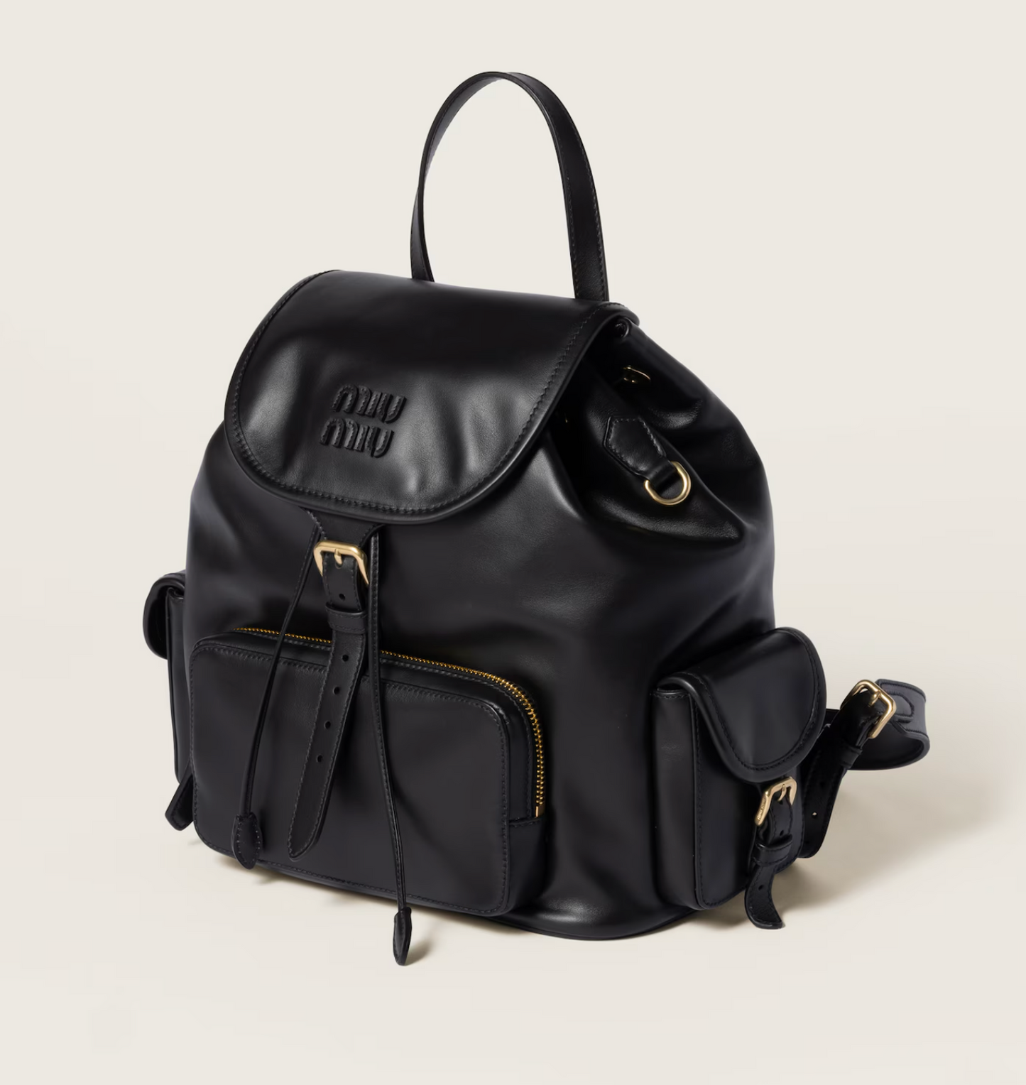 Miu Miu Large Leather Backpack