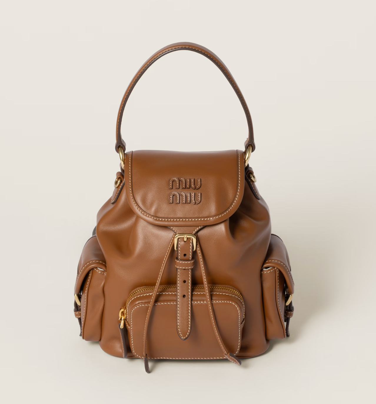 Miu Miu Leather Medium Backpack