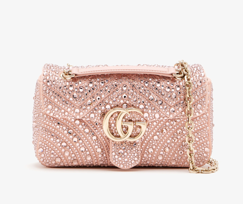 GG Marmont Small Crystal Shoulder Bag