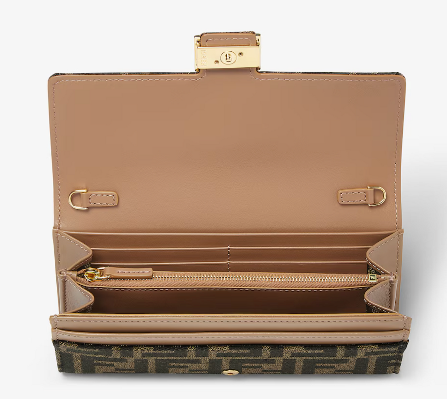 Fendi Baguette Continental With Chain