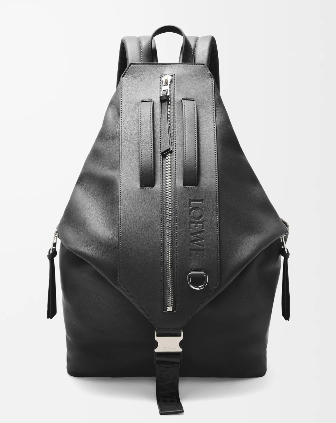 Loewe Convertible Logo-Debossed Leather Backpack