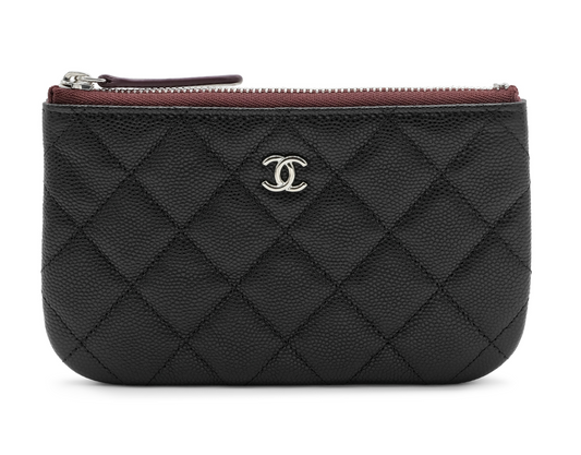 Classic small zippered pouch