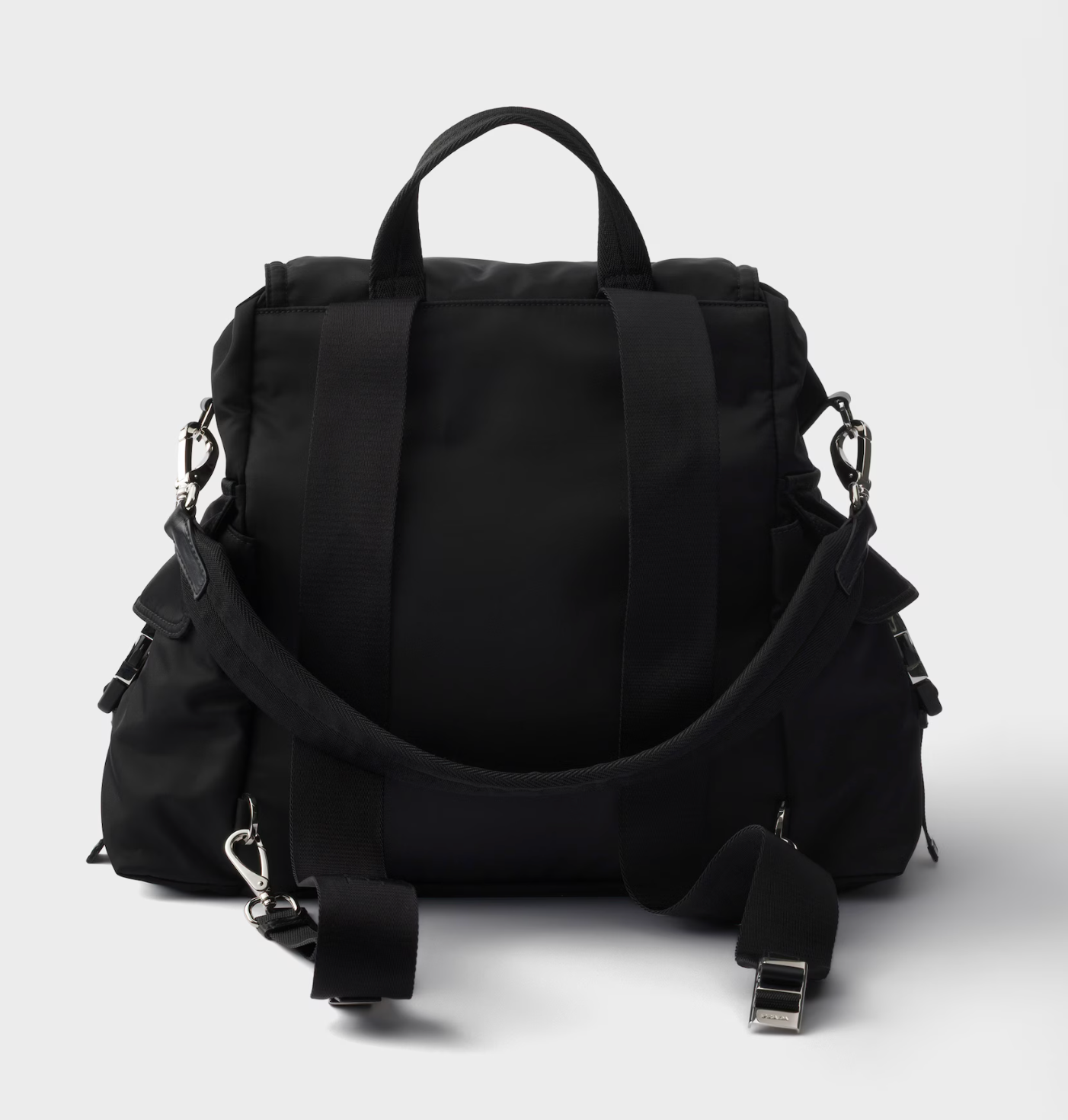 Prada Explore Re-Nylon and leather backpack