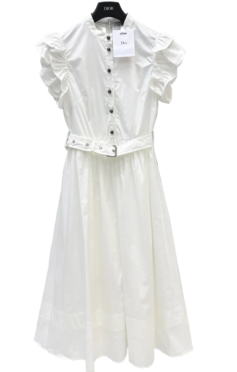 Dior Mid-Length Belted Shirtdress