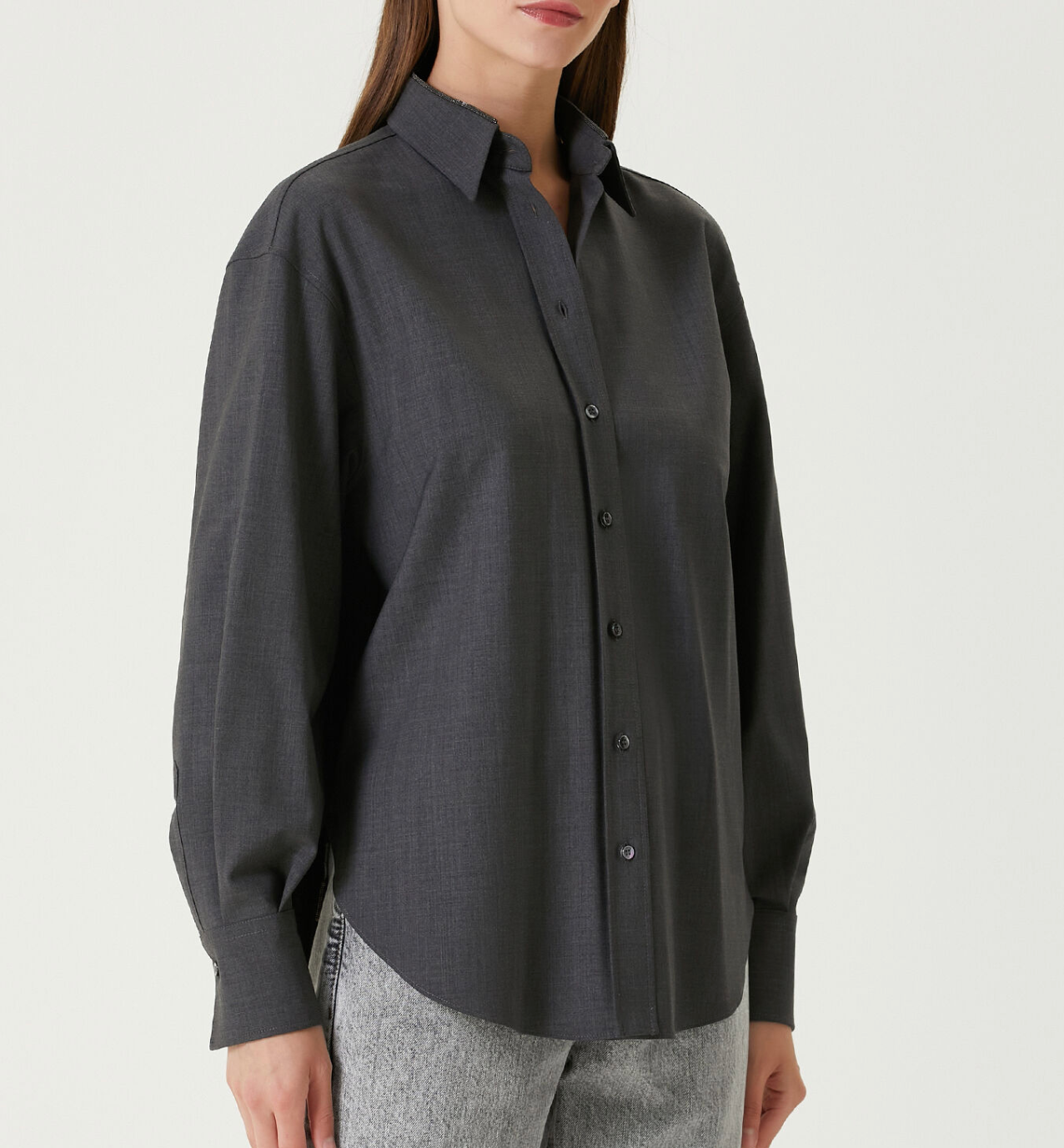 Brunello Monili Linen Shirt