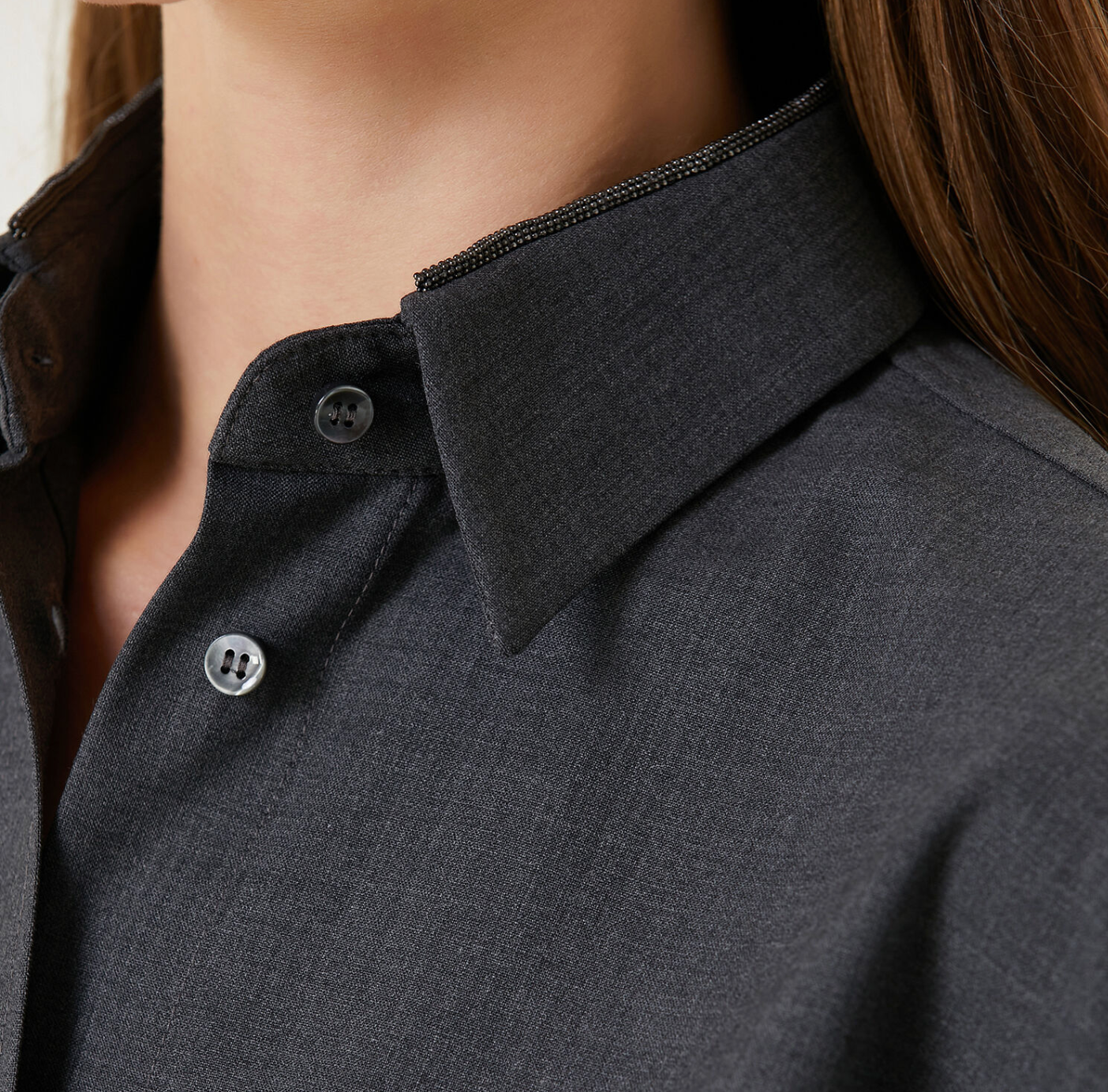 Brunello Monili Linen Shirt