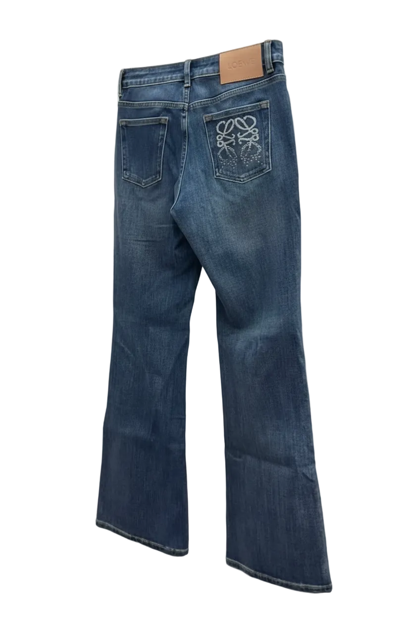 LOEWE Anagram-embroidered jeans