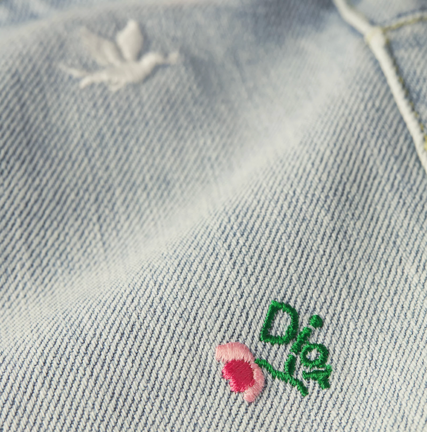 Dior Dioramour Flared Embroidered Jeans