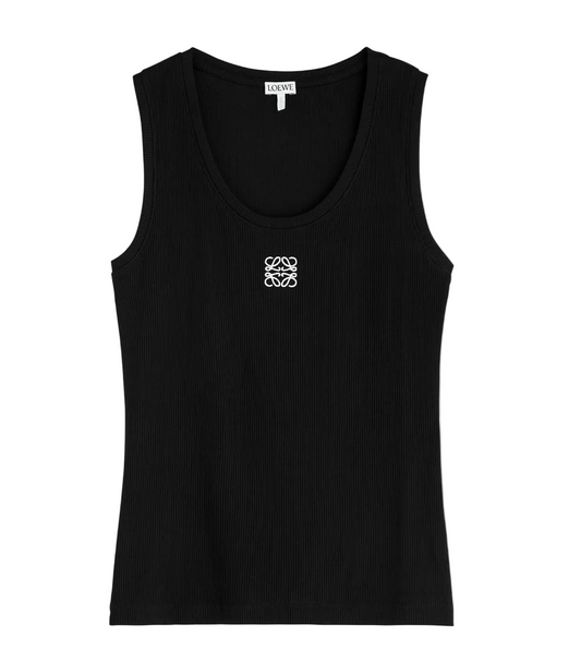 Loewe Anagram-embroidered stretch-cotton tank