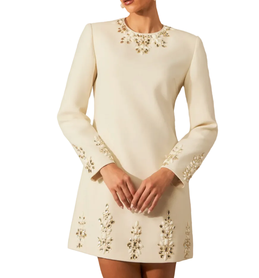 High Street branded ivory mini dress