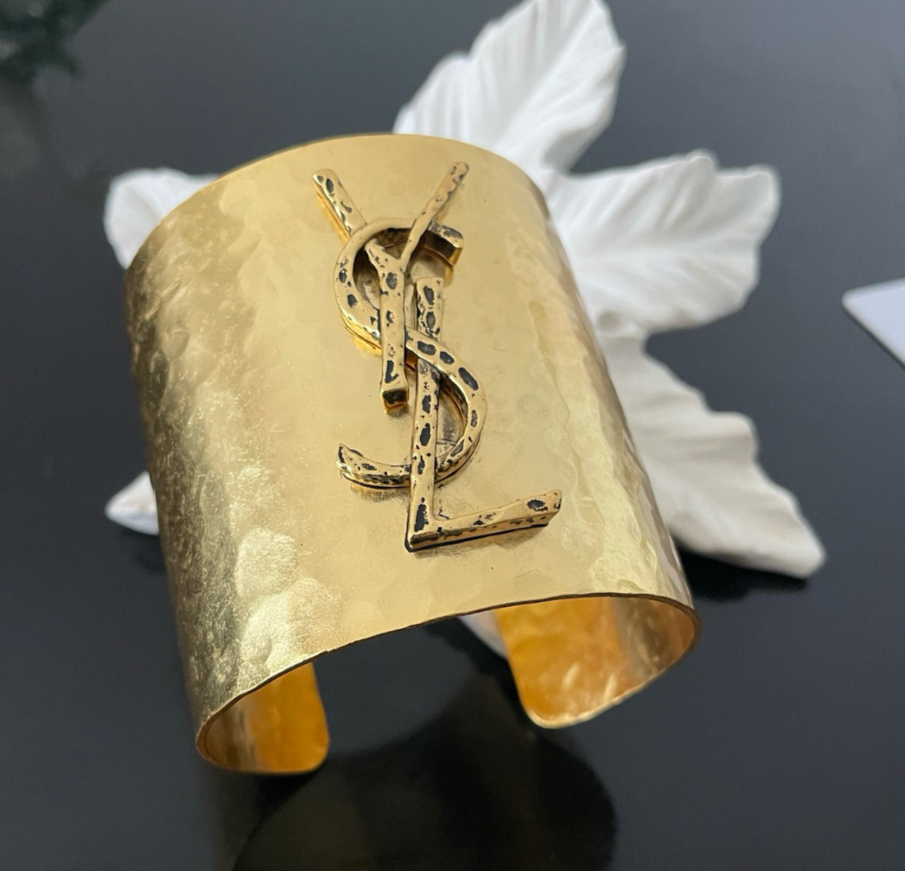 YSL Cassandre Cuff in Metal