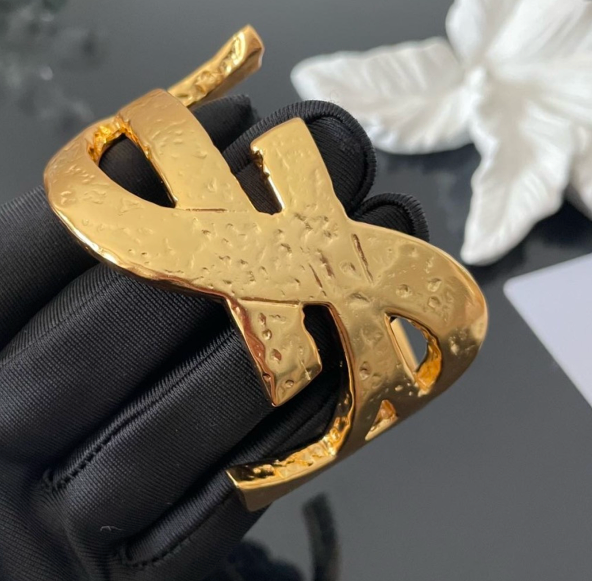YSL Women's Cassandre Cuff