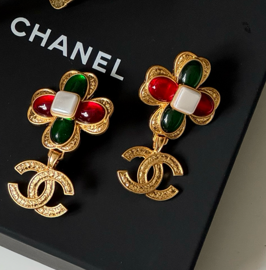 Chanel dangle earrings