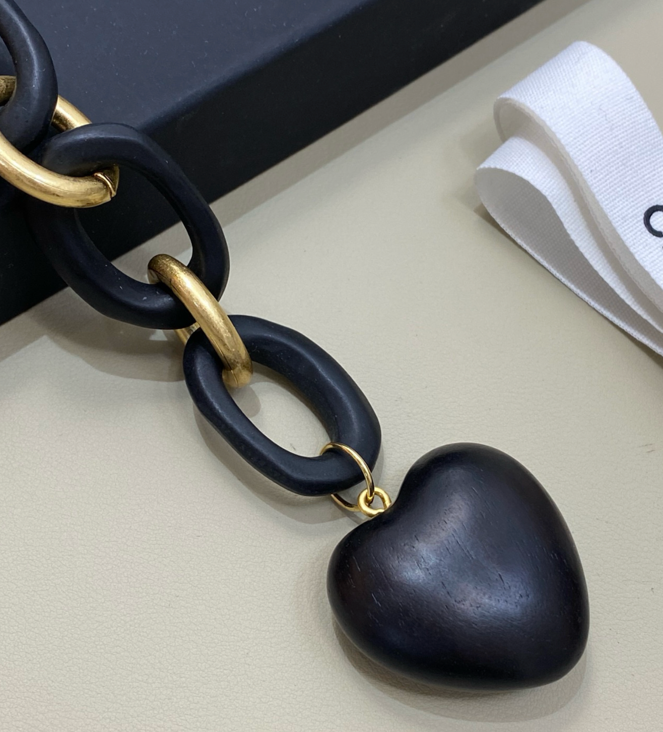 Chanel Vintage Wood Link