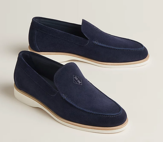 Hermes Loafer in Marine