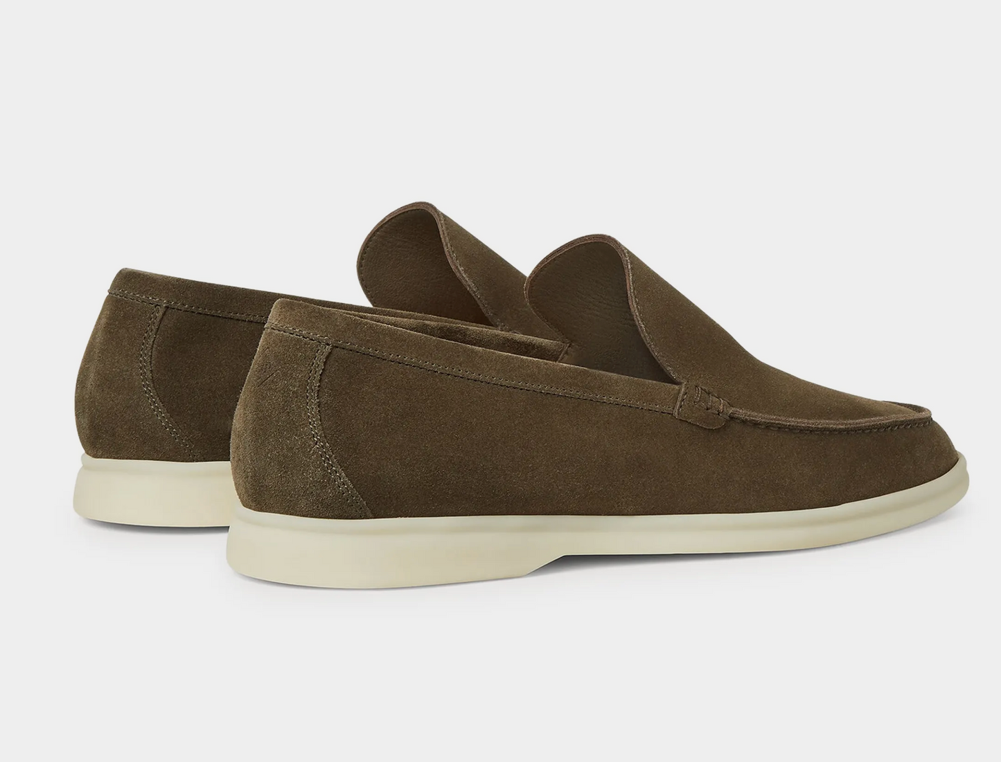 Loro Piana Loafer Suede Grey Moss