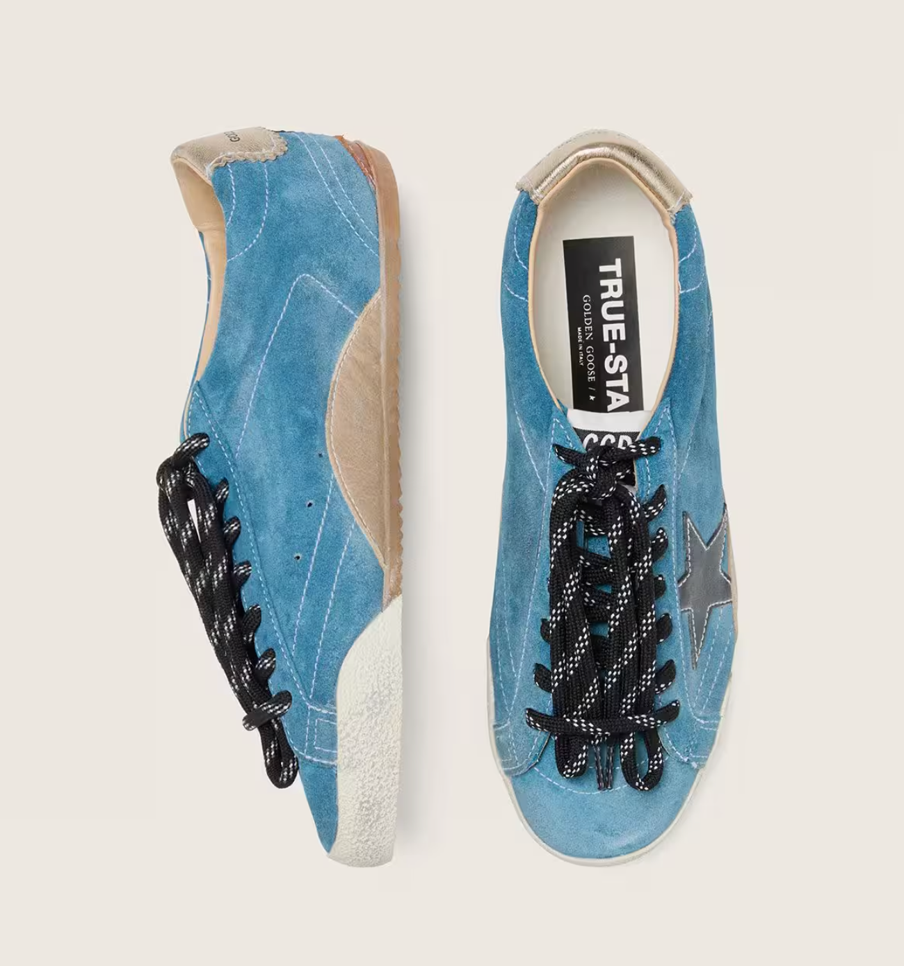 GGDB Women's True-Star sneakers in teal suede