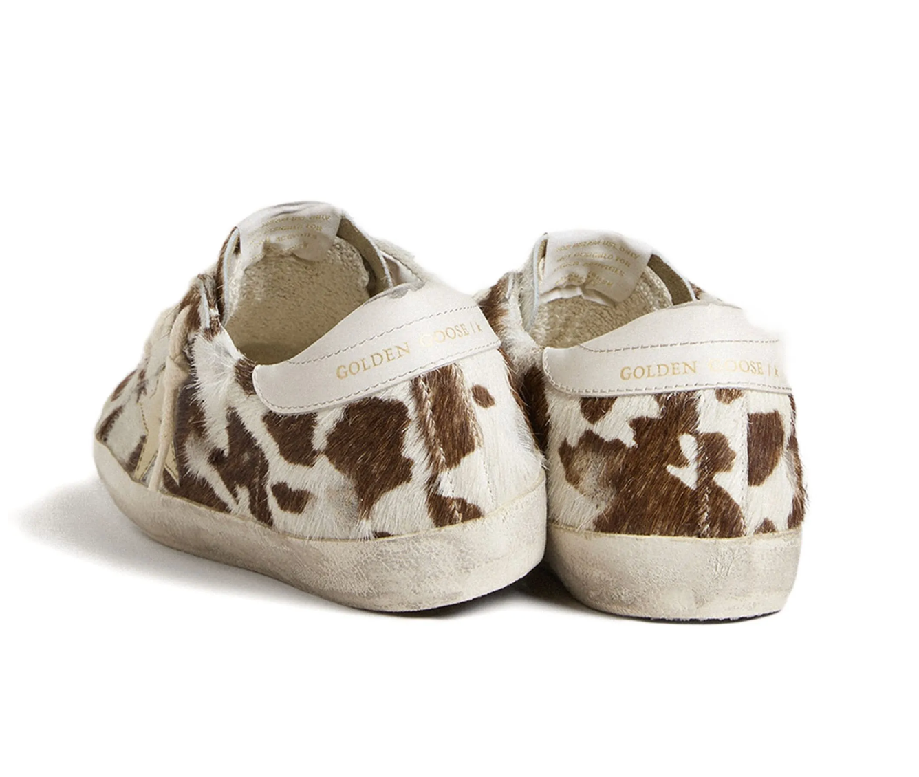 Golden Goose Super-Star Cow Horsy Low-Top Sneakers