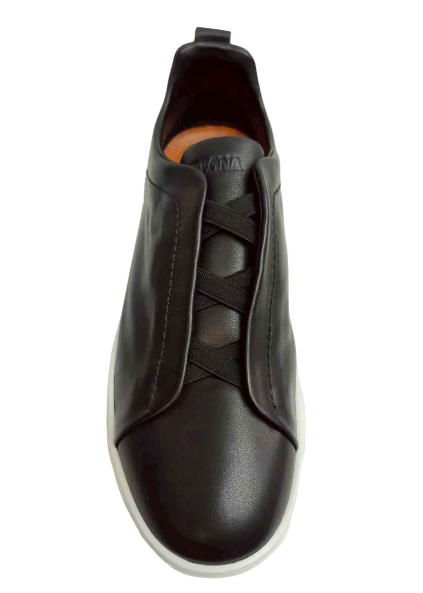 Zegna Triple Stitch Slip-On Design Sneaker