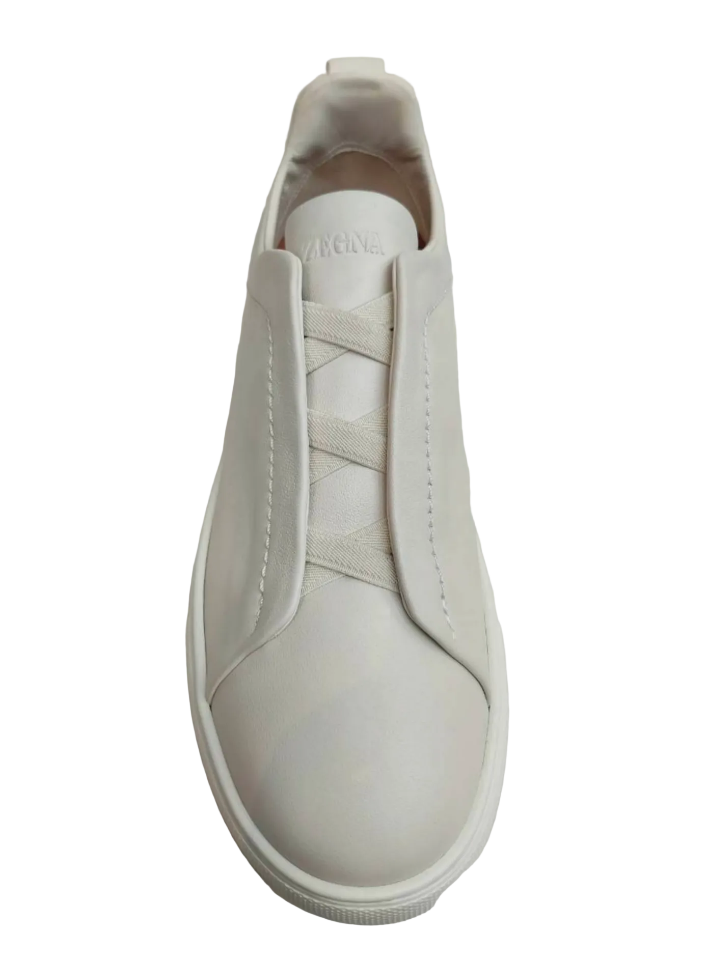 Zegna Triple Stitch Slip-On Design Sneaker