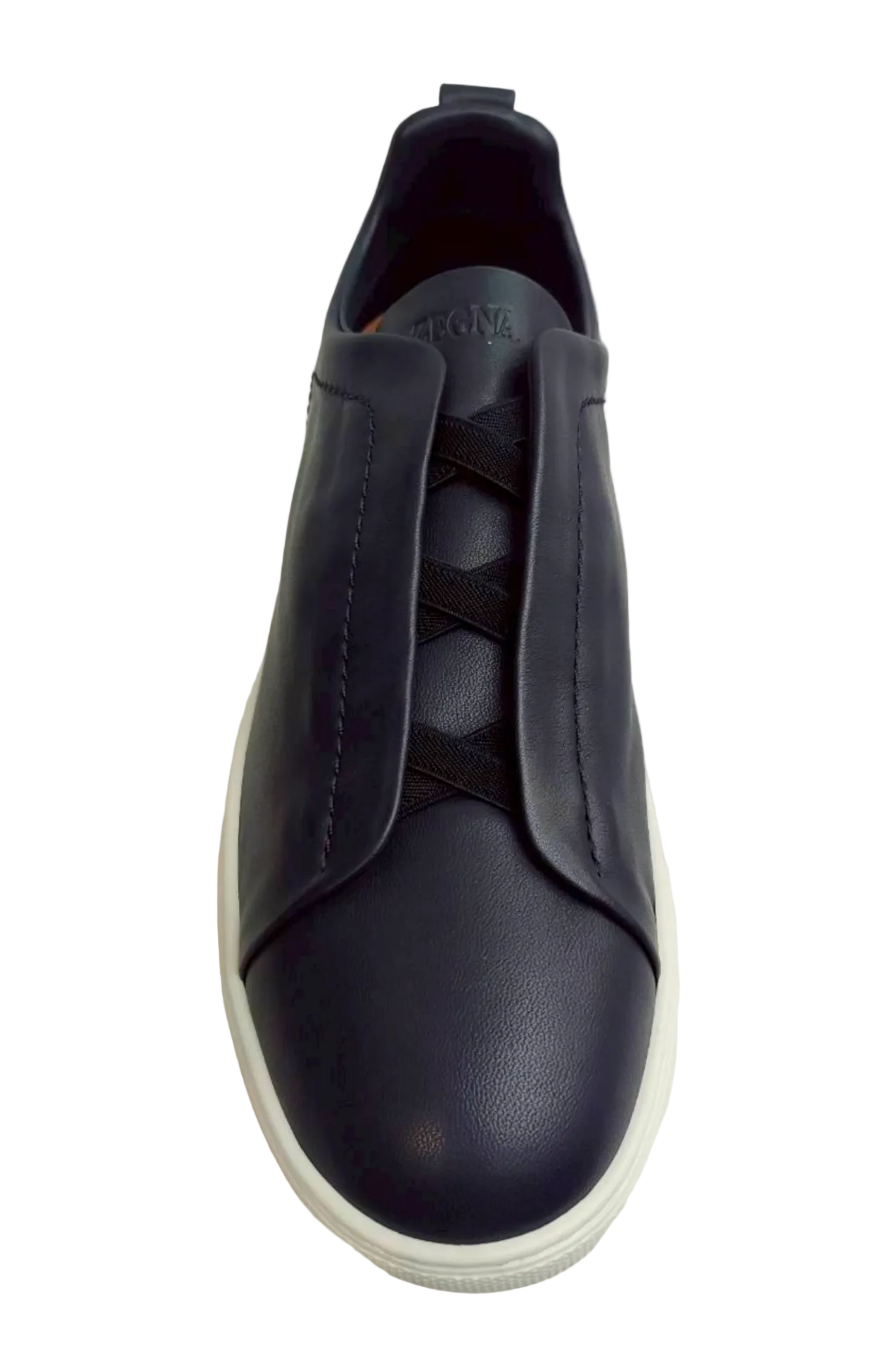 Zegna Triple Stitch Slip-On Design Sneaker