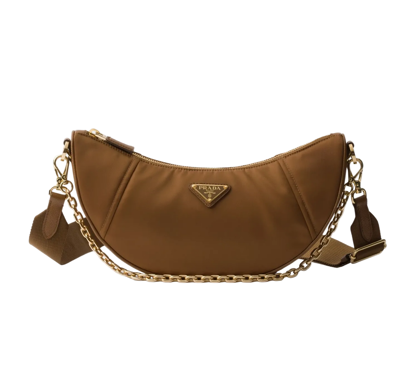 Prada Demi-Lune Re-Nylon Shoulder Bag