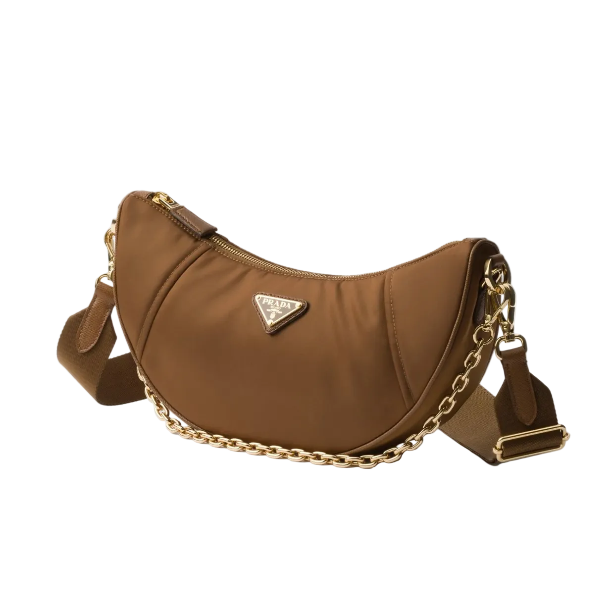 Prada Demi-Lune Re-Nylon Shoulder Bag
