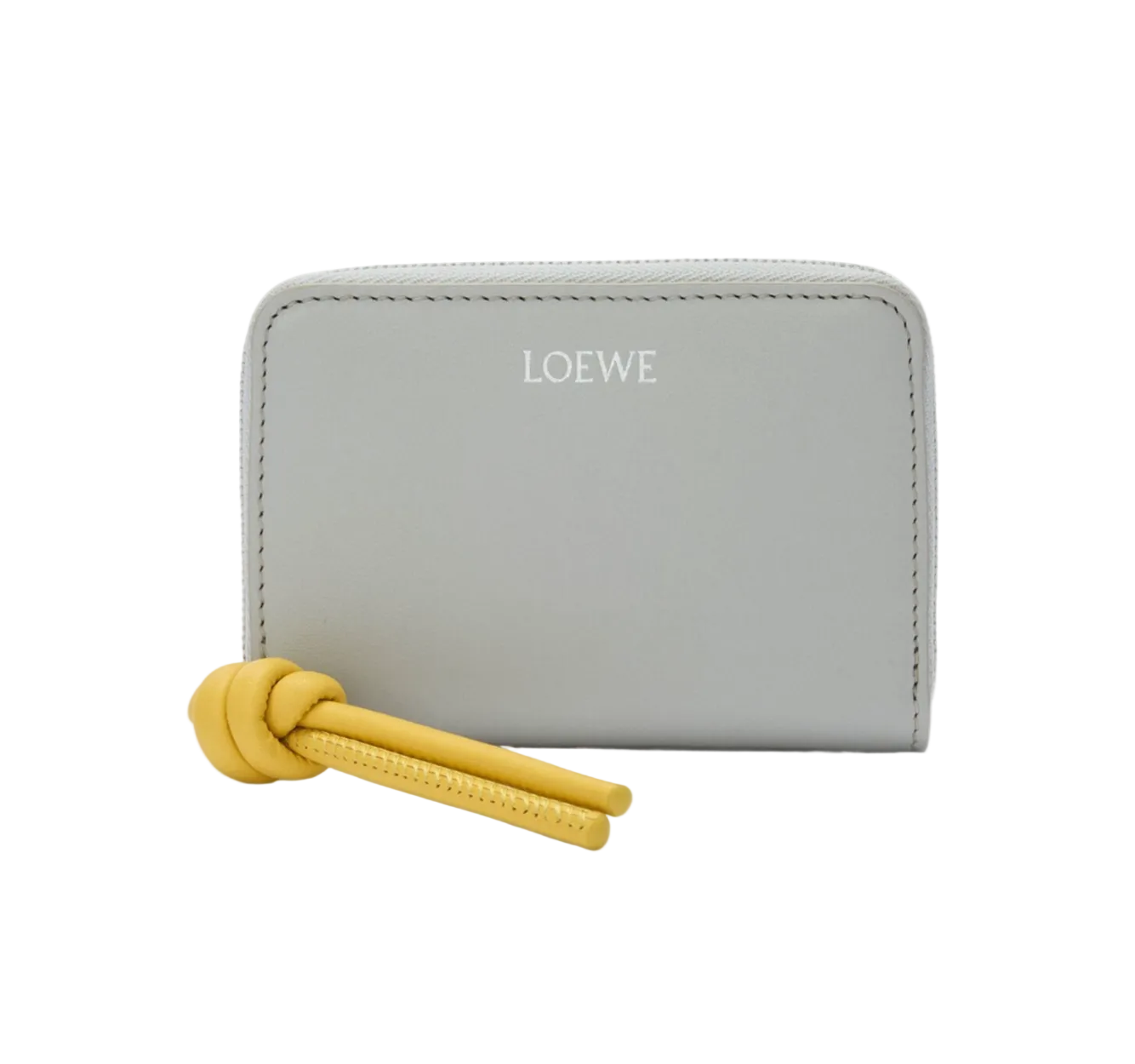 Zipped coin purse in shiny nappa calfskin