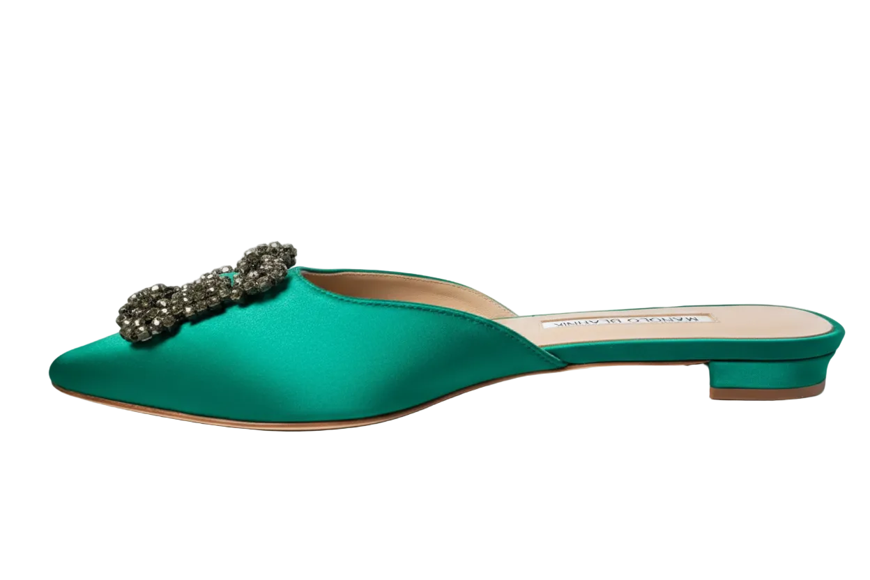 Manolo Blahnik Hangisi Flat Mule