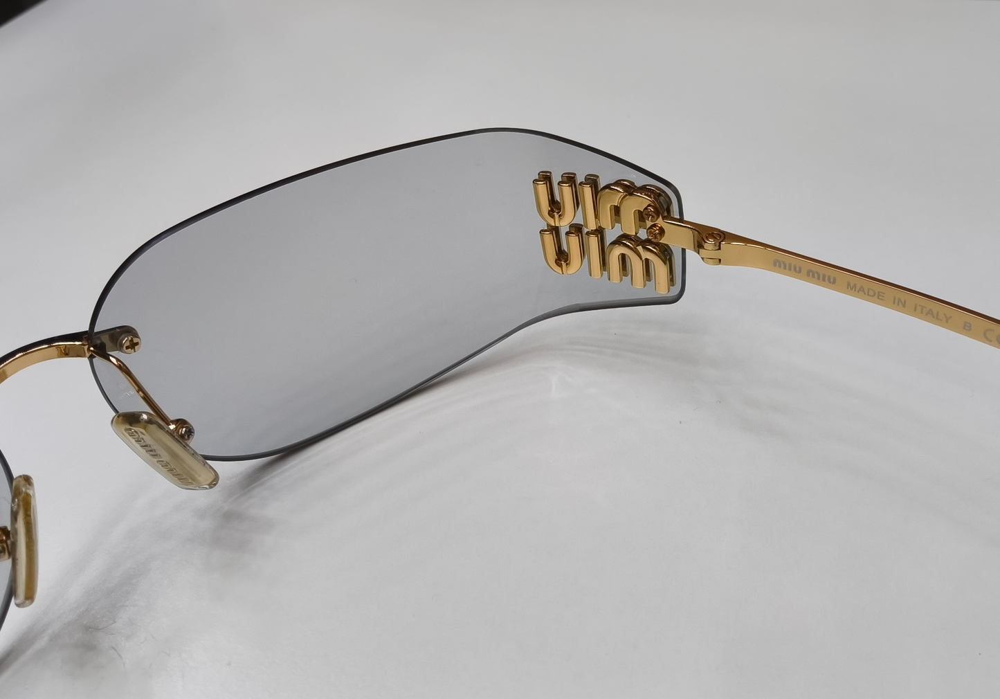 Miu Miu MU A51S Rimless Shield Sunglasses