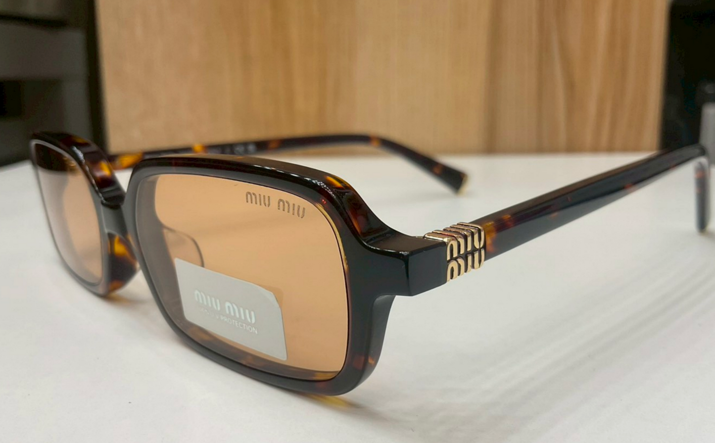 Miu Miu "Miu Regard" Rectangular Sunglasses