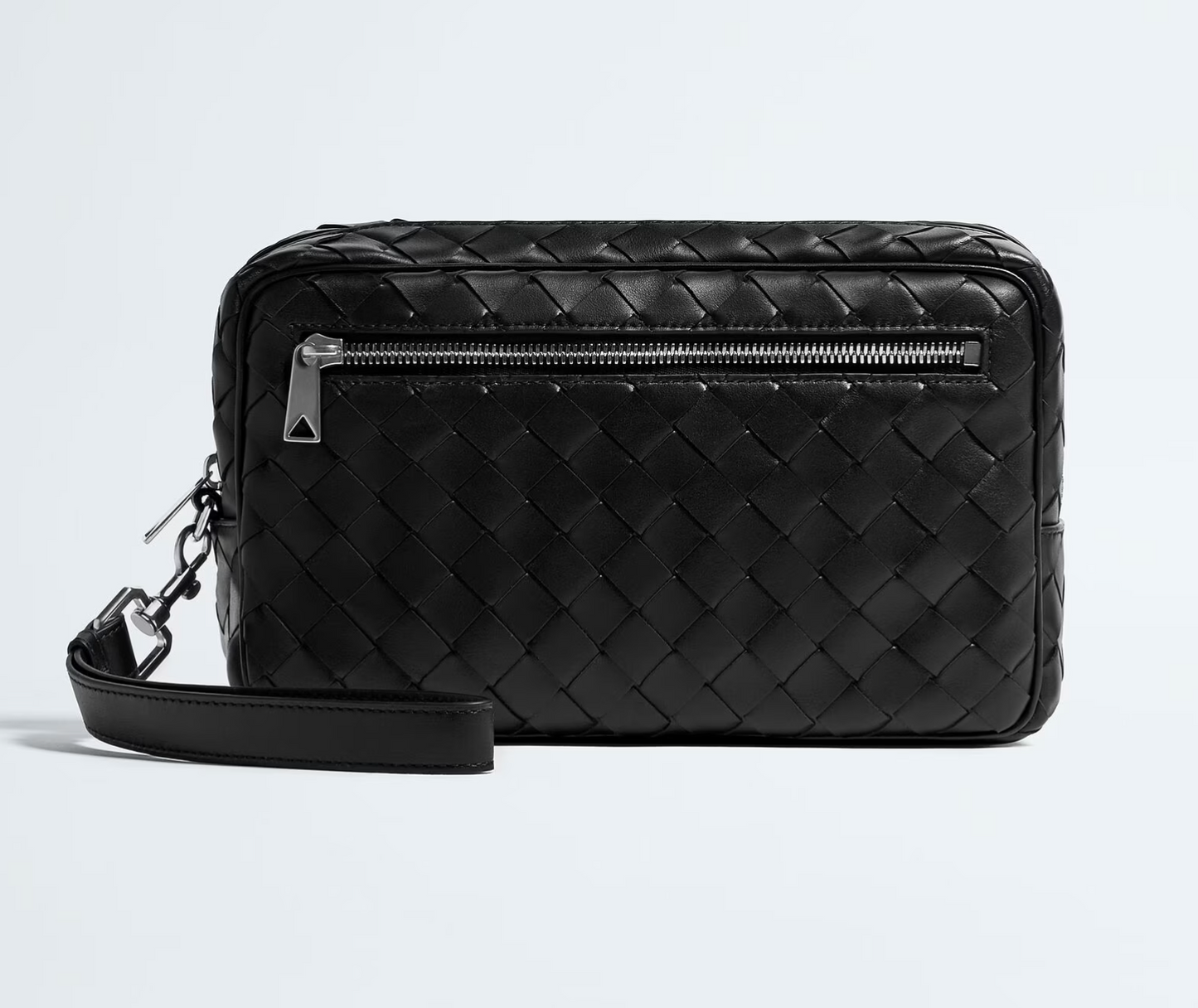 Men's Intrecciato Pouch With Wristlet