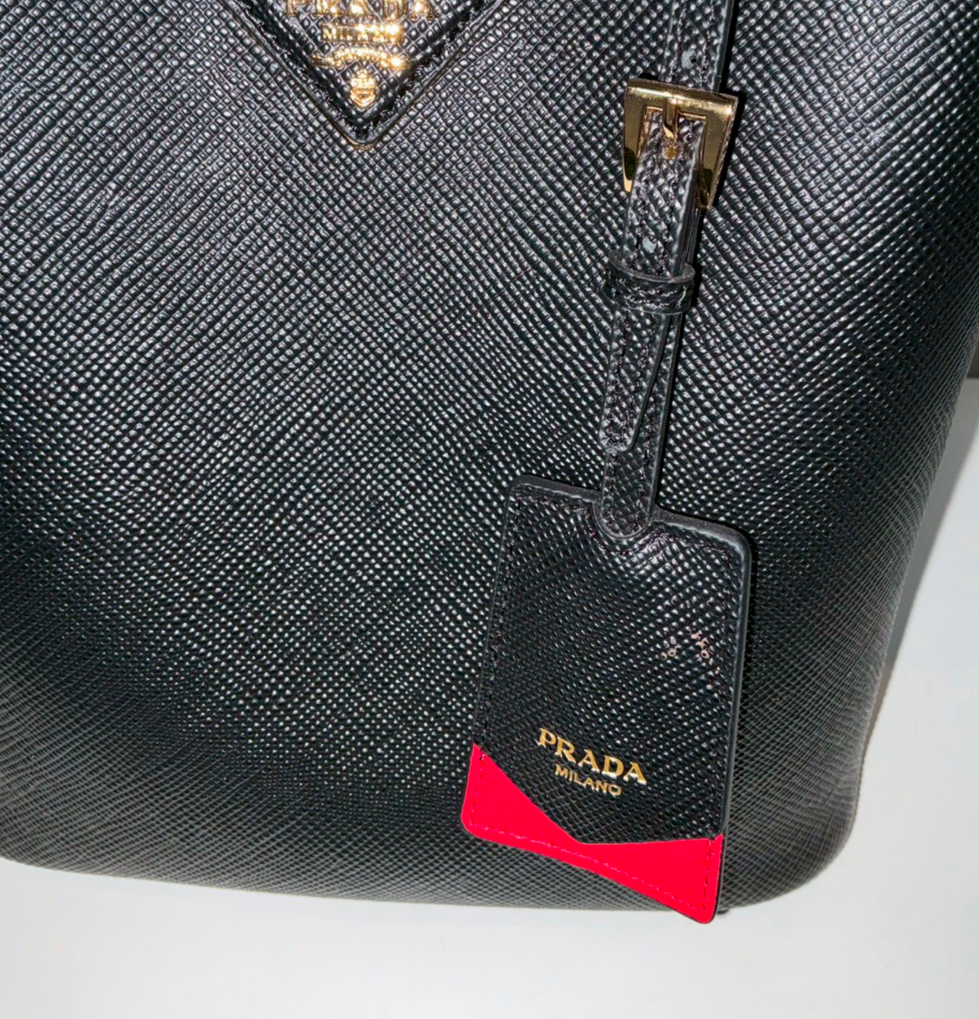 Prada Panier Small Saffiano Leather Bag