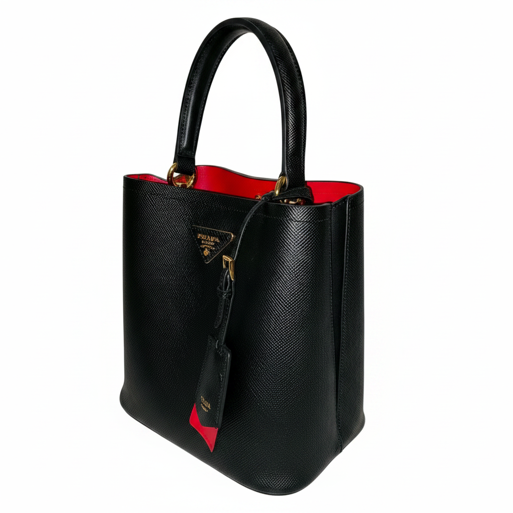 Prada Panier Small Saffiano Leather Bag