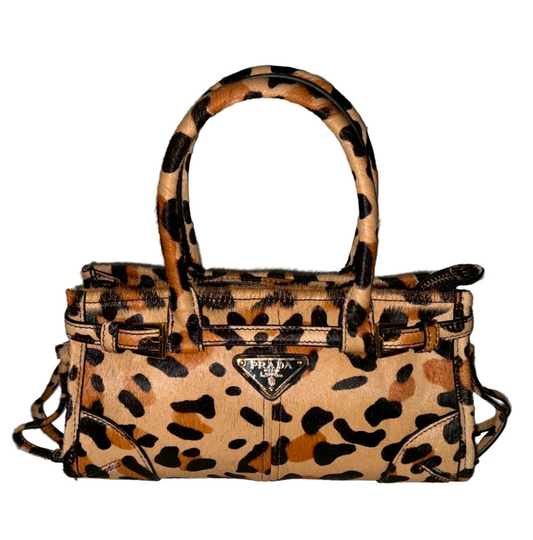 Prada Bonnie Mini Printed Leather Handbag